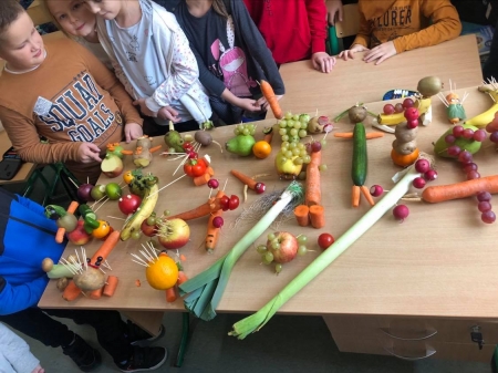 Dzień warzyw i owoców w klasach II