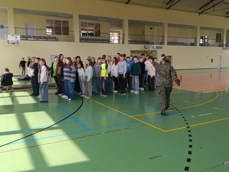 „Edukacja z wojskiem” po raz drugi w naszej szkole