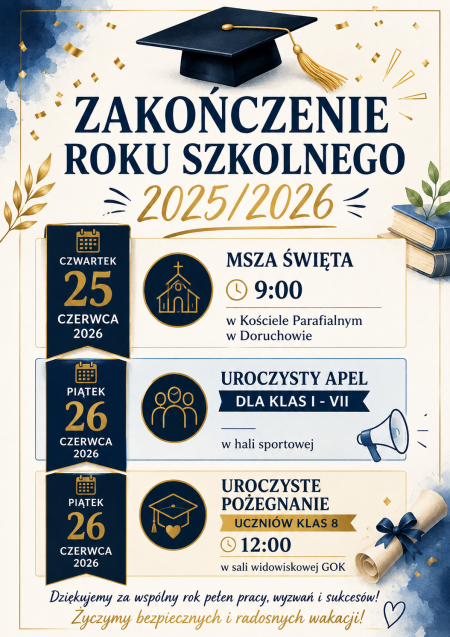 Zakończenie roku szkolnego 2025/2026