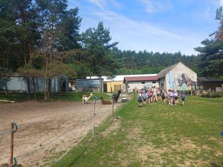 Świetlicowa wycieczka do ośrodka ''Na Wzgórzu'' w Parzynowie